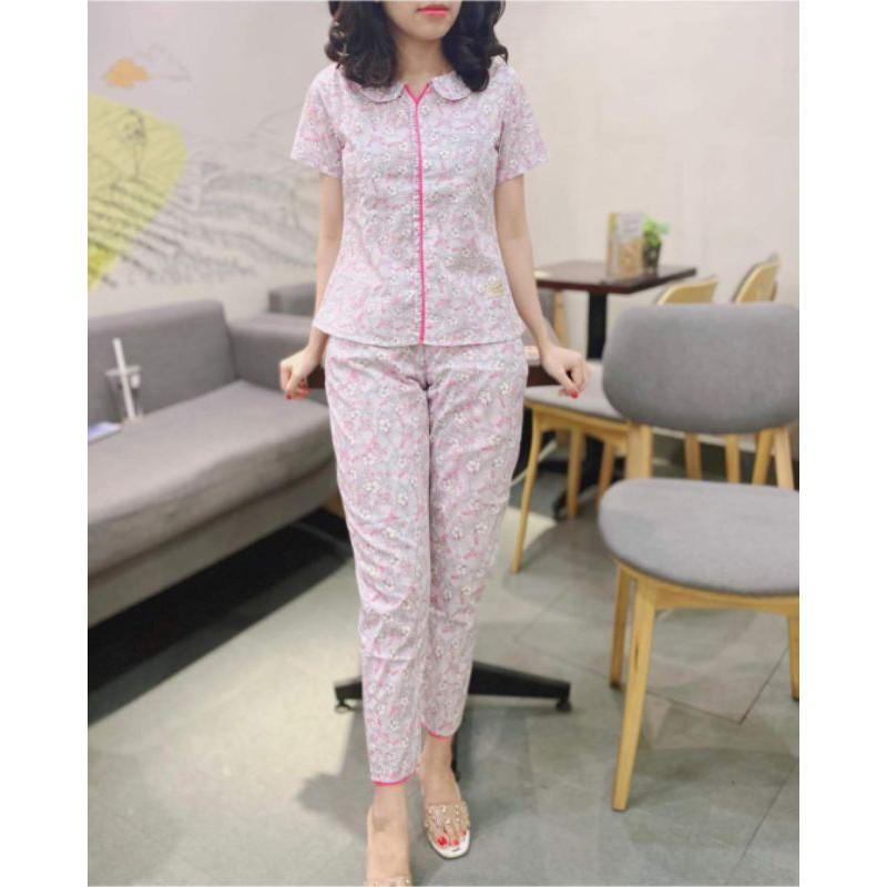 Đồ bộ mặc nhà, đồ ngủ, cổ sen 4 màu siêu hot