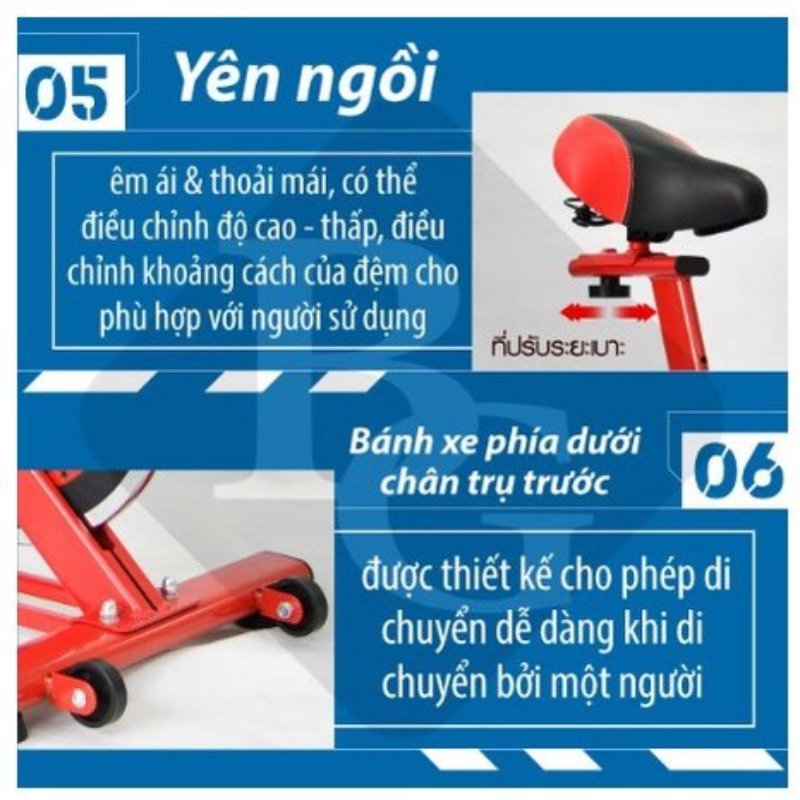 Xe đạp tập thể dục tại nhà, xe đạp thể thao Gym Sport Bike X7 bảo hành 24 tháng Gym 34