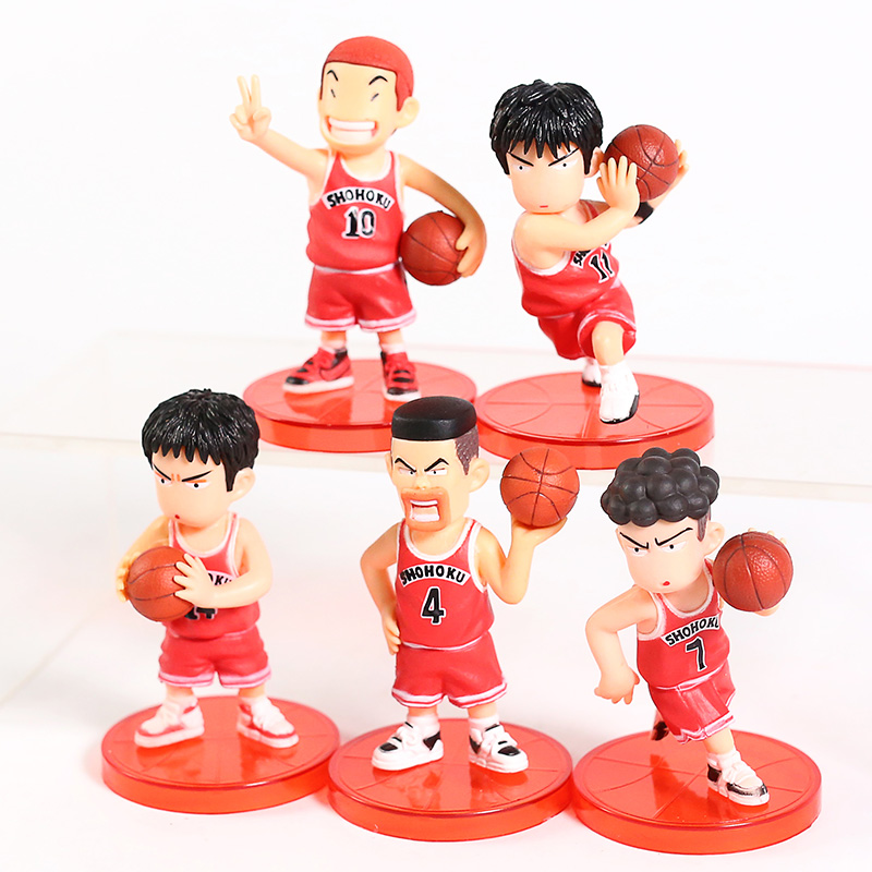 Bộ 05 Mô Hình Slam Dunk Shohoku - Cầu Thủ Bóng Rổ