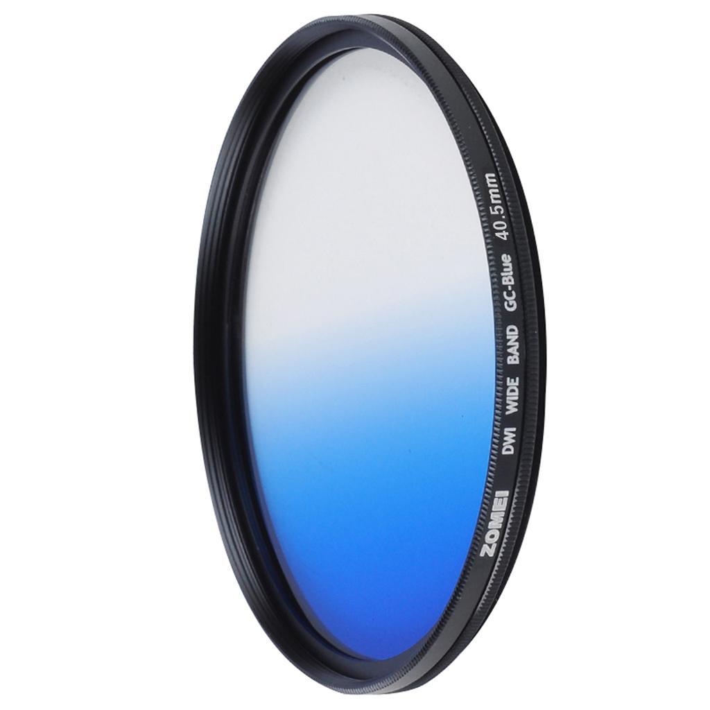 Slim Optical Graduated Color Camera Lens Filter For  Blue