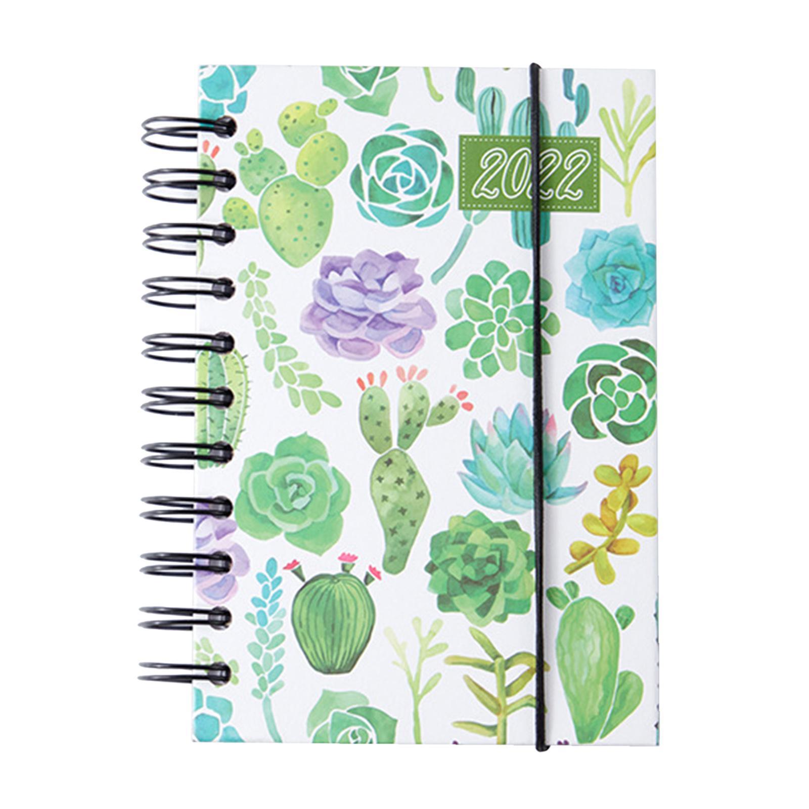2022 Notebook A5 Notepad Writing Pads Daily Monthly Yearly Agenda Diary for School Supplies