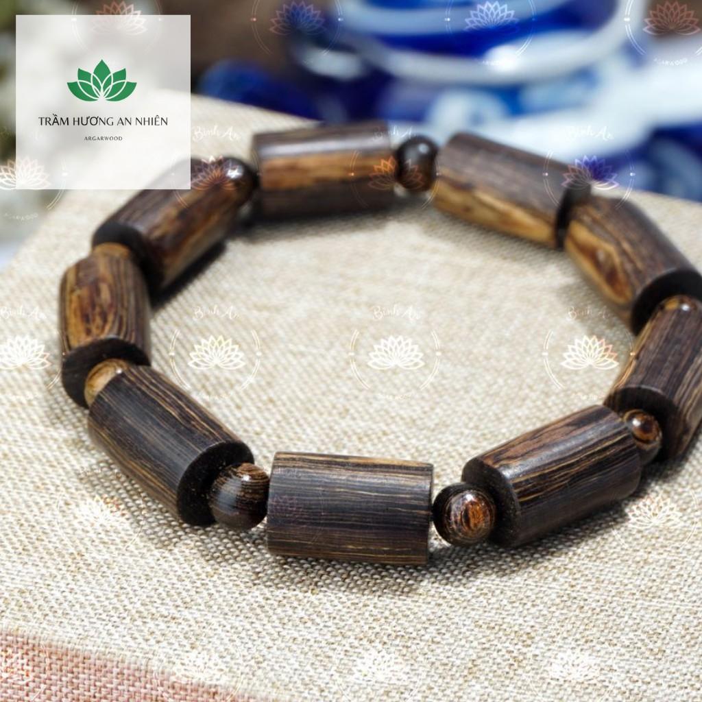 Vòng tay trầm hương sánh trúc chìm nước/Phù hợp Nam và Nữ