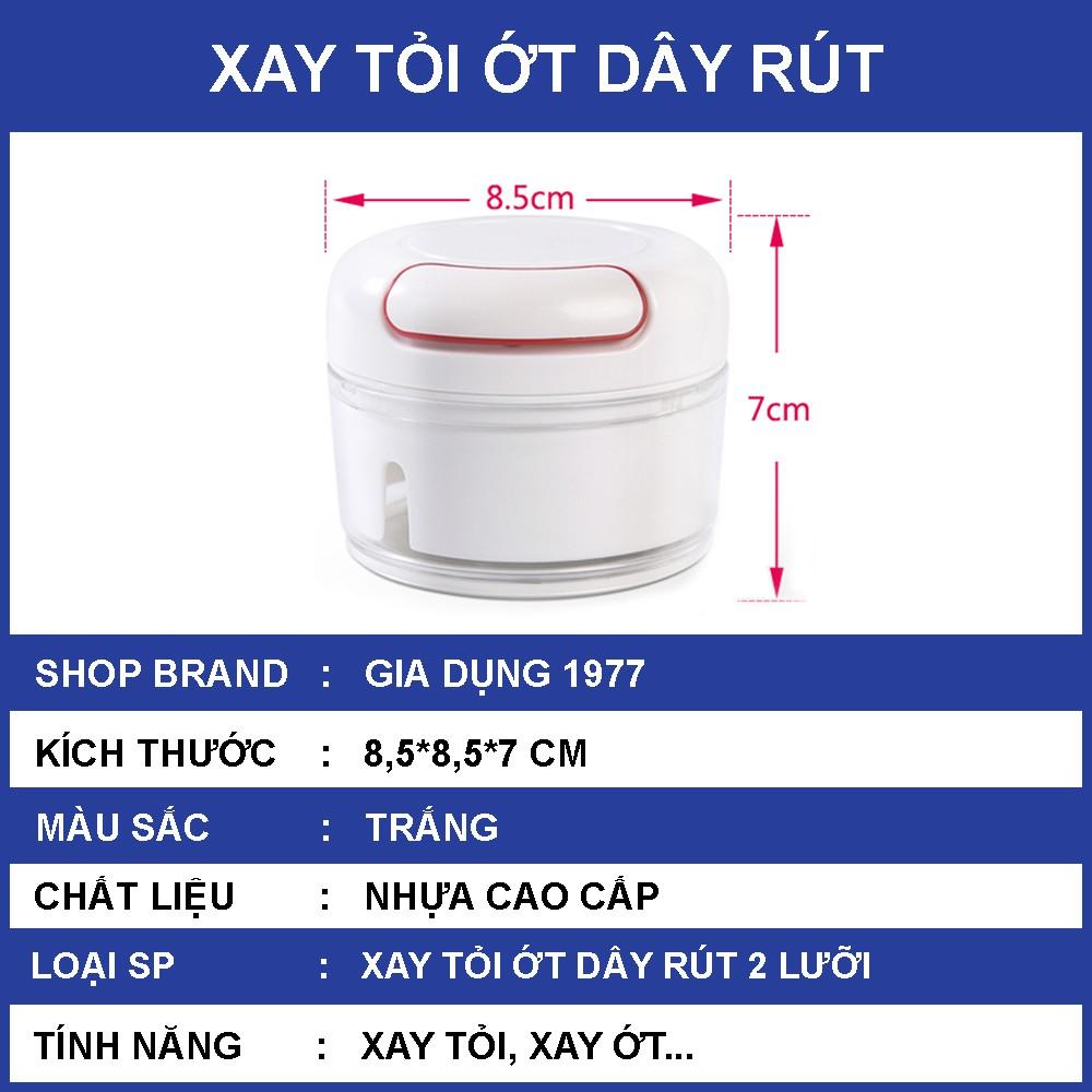 Máy xay tỏi ớt cầm tay mini cao cấp dung tích 250ML, Máy xay hạt khô, xay thịt đa năng lưỡi bằng thép không gỉ