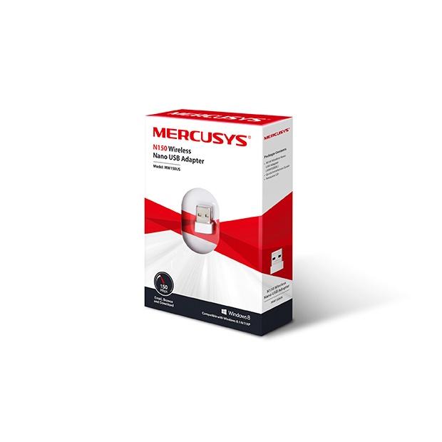 Usb wifi Mercusys 300Mbps tốc độ cao - Usb thu sóng wifi cho laptop PC máy bàn - Mercusys - Hàng chính hãng