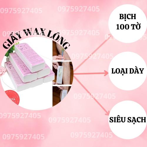 Giấy Wax Lông Chuyên Dụng Dùng Cho Sáp Thanh Bịch 100 Tờ