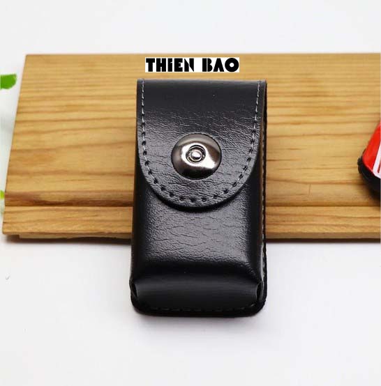 Bao da có đai đeo hông làm thủ công HANDMADE BD05 chuyên dùng để đựng kính lão thị, viễn thị gấp gọn KT 8*4*3CM