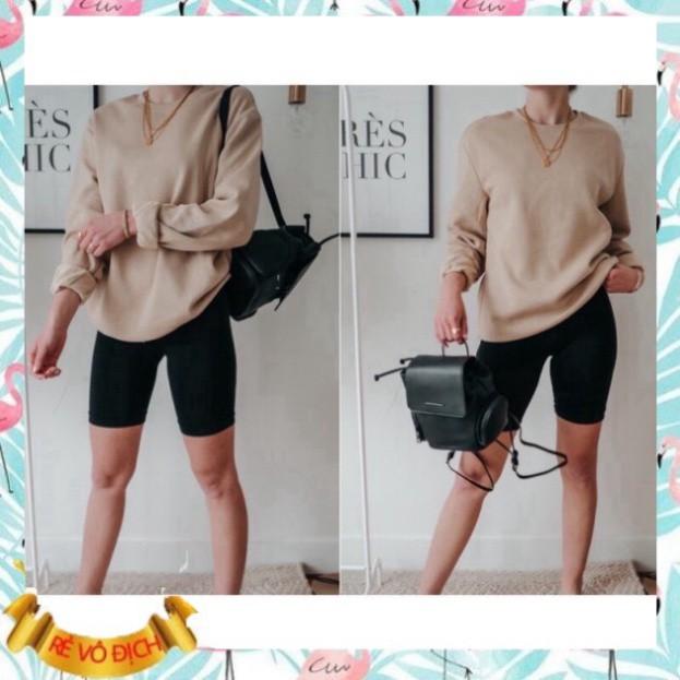 Quần Sooc Nữ Chất Cotton Siêu Co Dãn, Quần Legging Đùi Nâng Mông Cạp Cao Siêu Hot