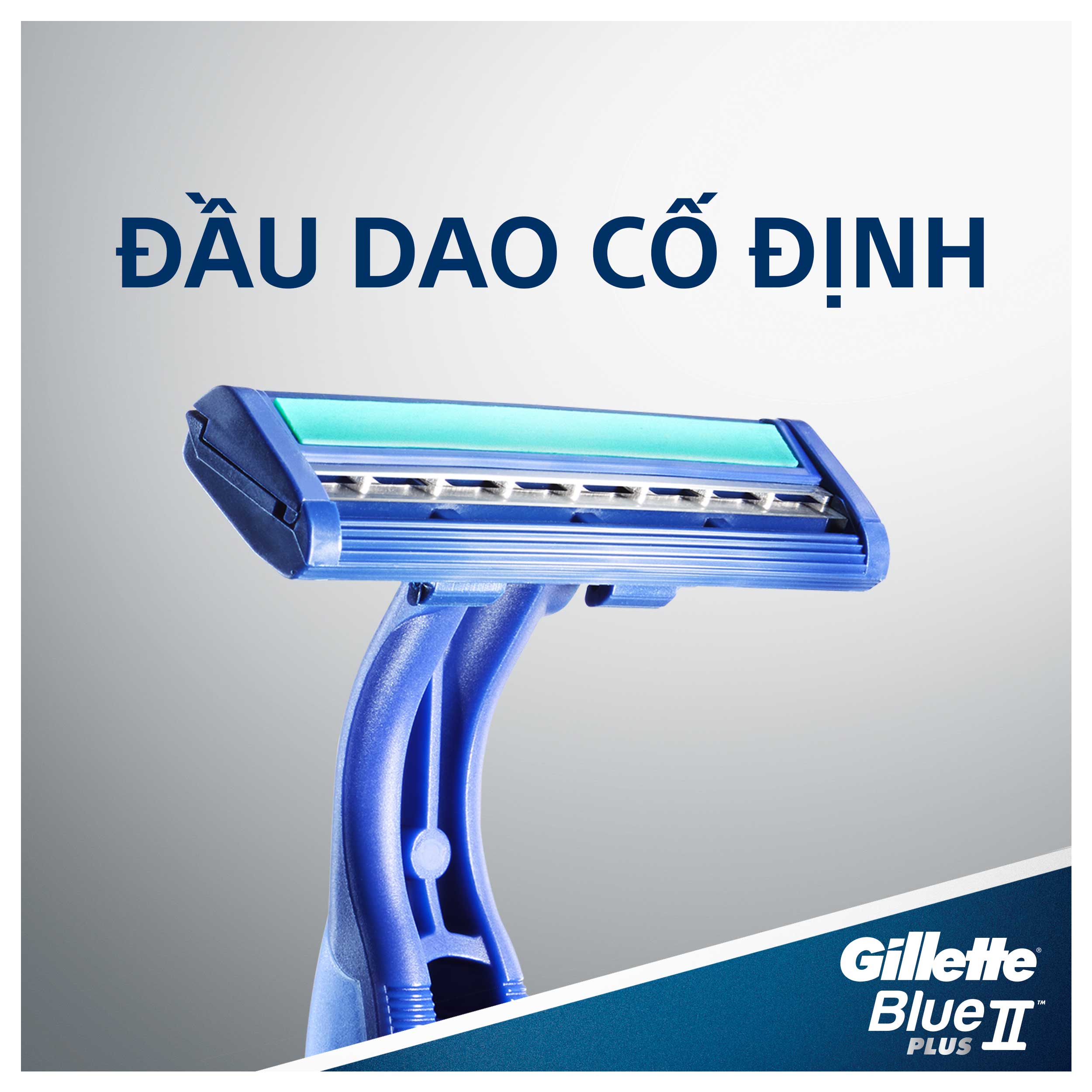 Dao cạo râu Gillette Blue 2 Plus Cán xanh - Dao cạo Gillette Blue II Plus Gói 5 Tặng 1