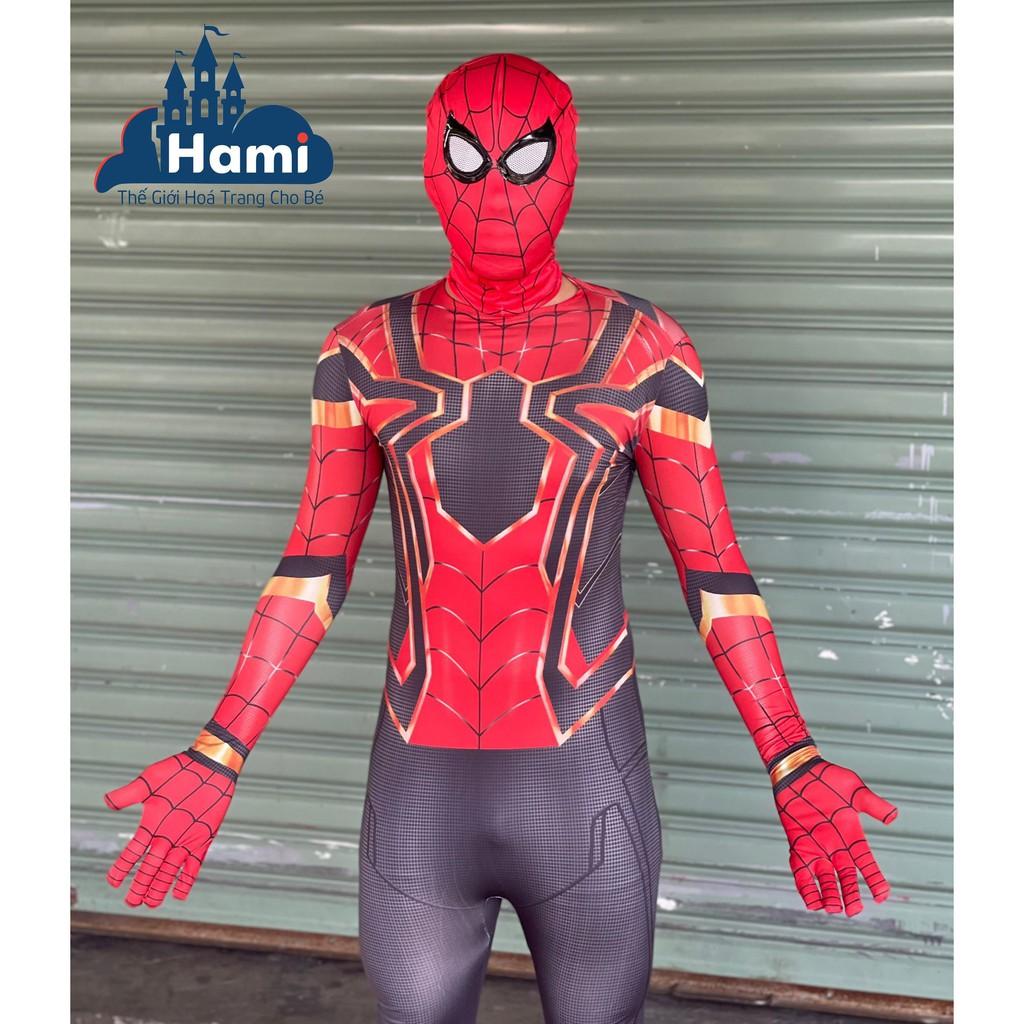 NGƯỜI LỚN - TRẺ EM Trang Phục Hóa Trang Người Nhện Người Máy Màu Đen Spiderman