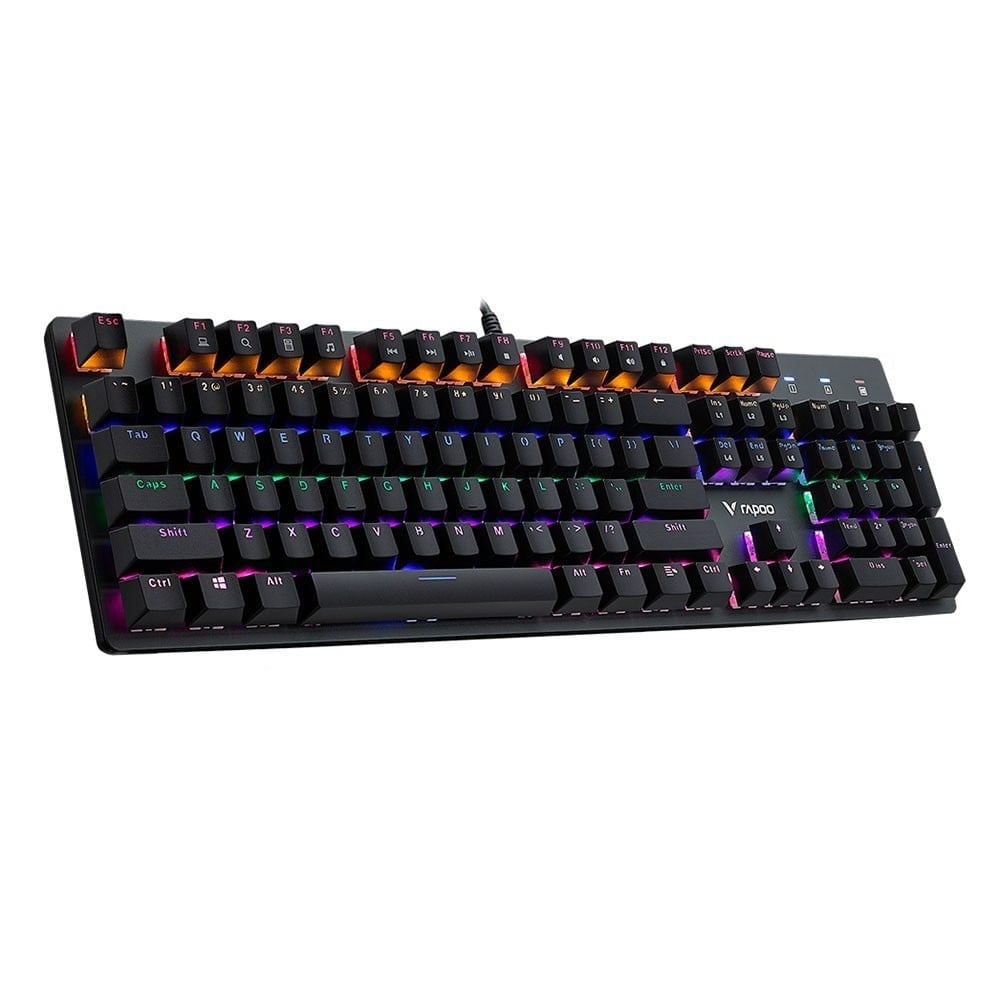 Bàn phím cơ Rapoo V500SE Rainbow Blue Switch - Hàng Chính Hãng