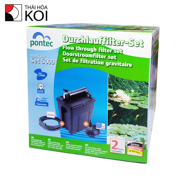Lọc Thùng Hồ Koi MultiClear Set 5000-8000-15000 – Pontec, Đức