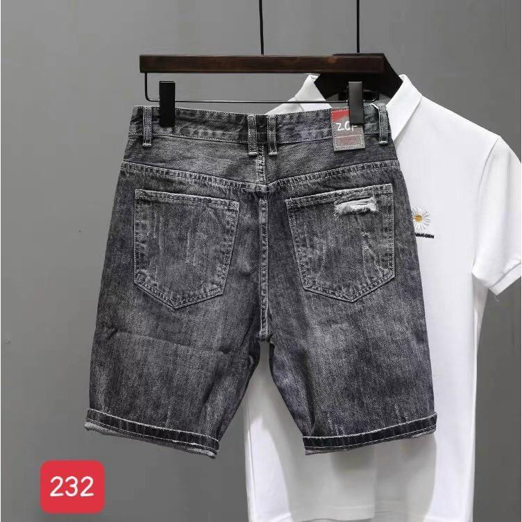 Quần short jean chất bò co giãn- quần lửng nam nhiều mẫu thời trang TINA ms223