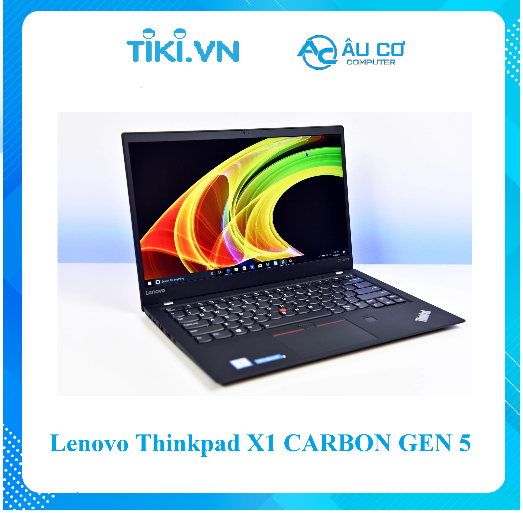 Lenovo ThinkPad X1 Carbon Gen 5 Core i7-7600U RAM 16GB SSD 512GB 14 inch FHD Windows 10 Pro - Hàng Chính Hãng