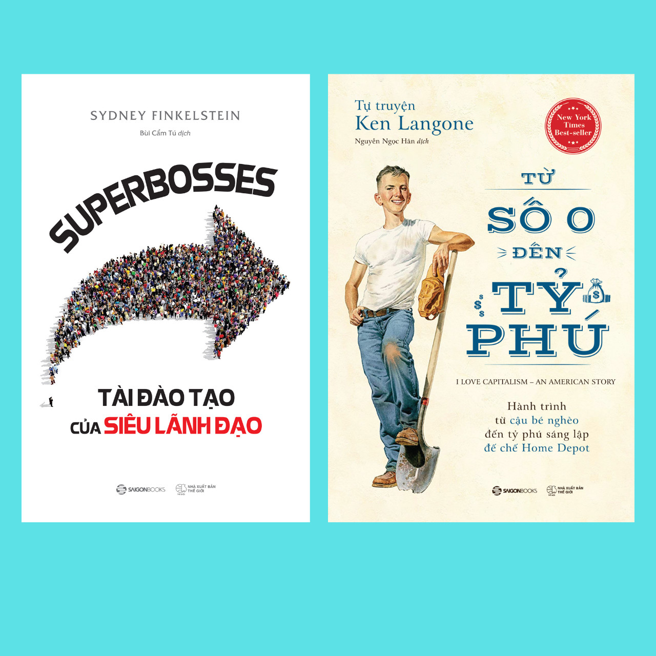 Combo SUPERBOSSES - Tài đào tạo của siêu lãnh đạo - Tự truyện Ken Langone: Từ số 0 đến tỷ phú