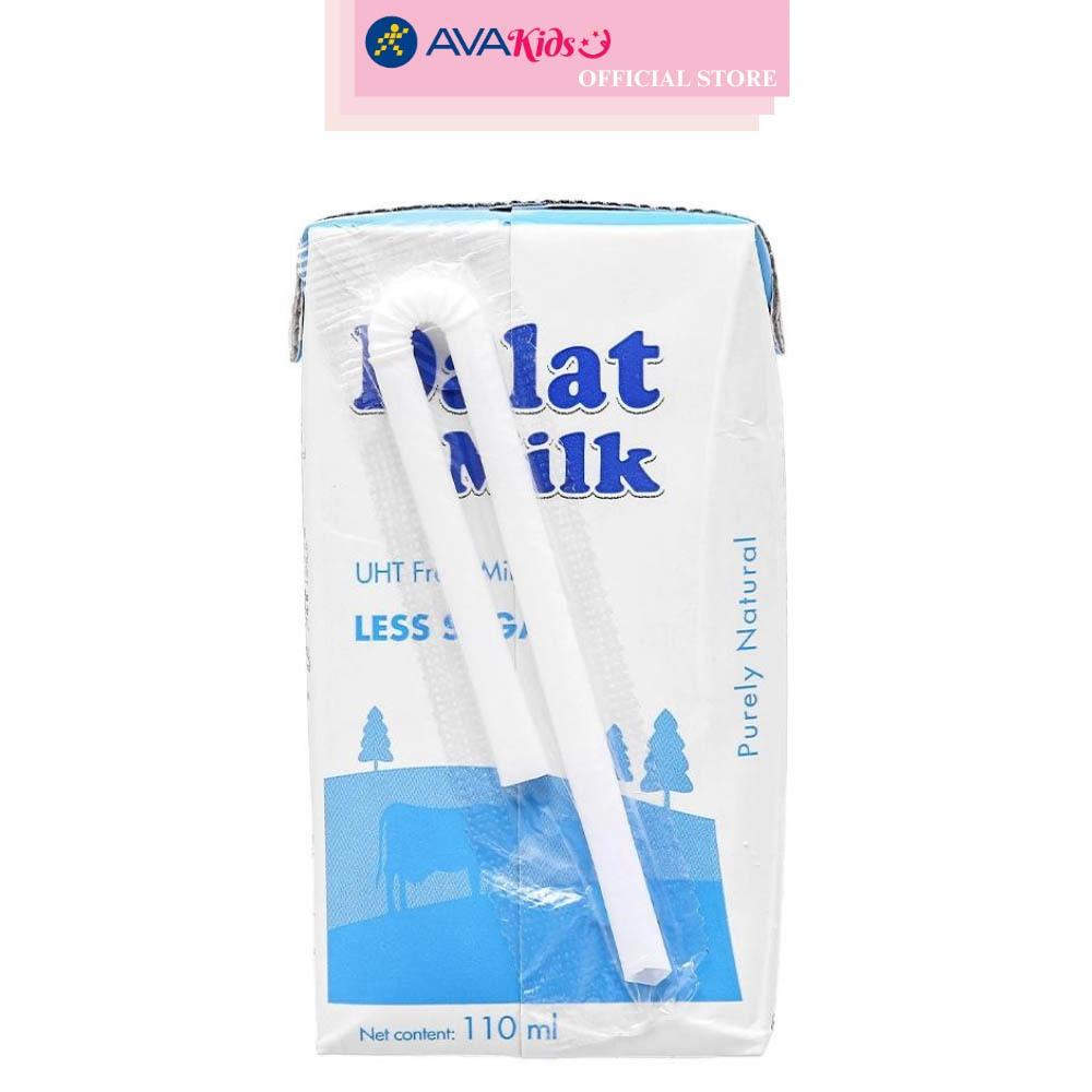 Thùng 48 hộp sữa tươi tiệt trùng Dalat Milk ít đường 110 ml (từ 1 tuổi)