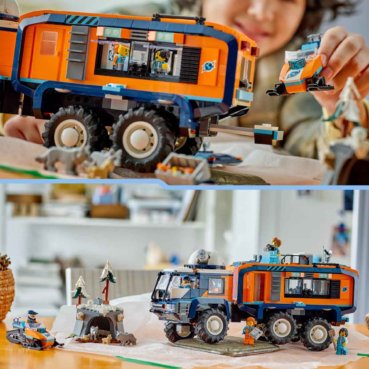 LEGO CITY 60471 Đồ Chơi Lắp Ráp Xe Thí Nghiệm Khám Phá Bắc Cực (1064 chi tiết)