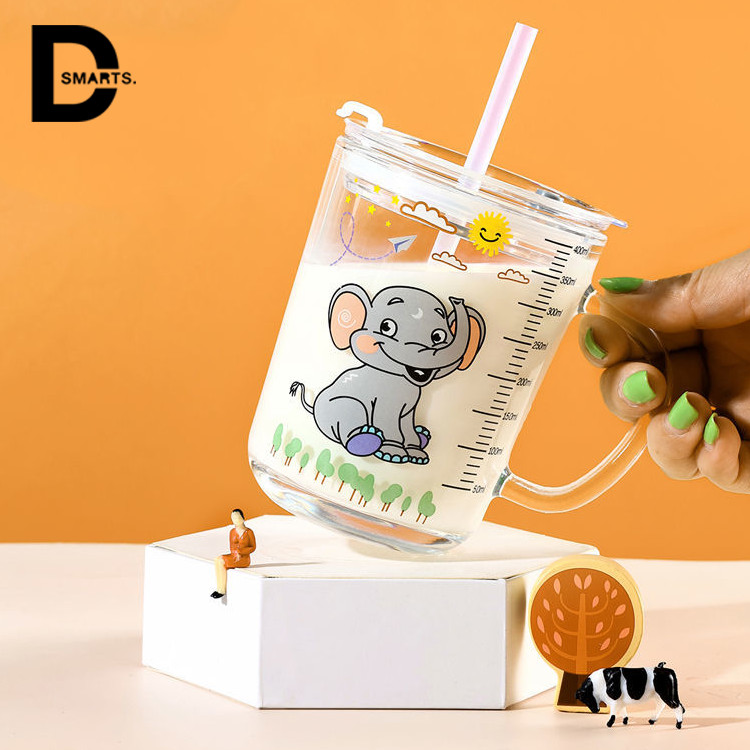 Cốc thủy tinh chống tràn tuyệt đối thiết kế nhỏ gọn,dung tích 400ml dễ dàng mang theo mọi nơi