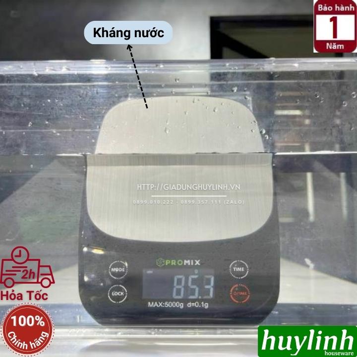 Cân điện tử nhà bếp Promix CDTP-06 - Chống nước - tối đa 5000g - 4 đơn vị cân - Đồng hồ đếm ngược