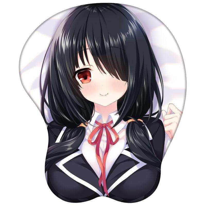Miếng Lót Chuột Bằng Silicon Thoải Mái Hình Date A LIVE Tokisaki Kurumi 3D Dễ Thương