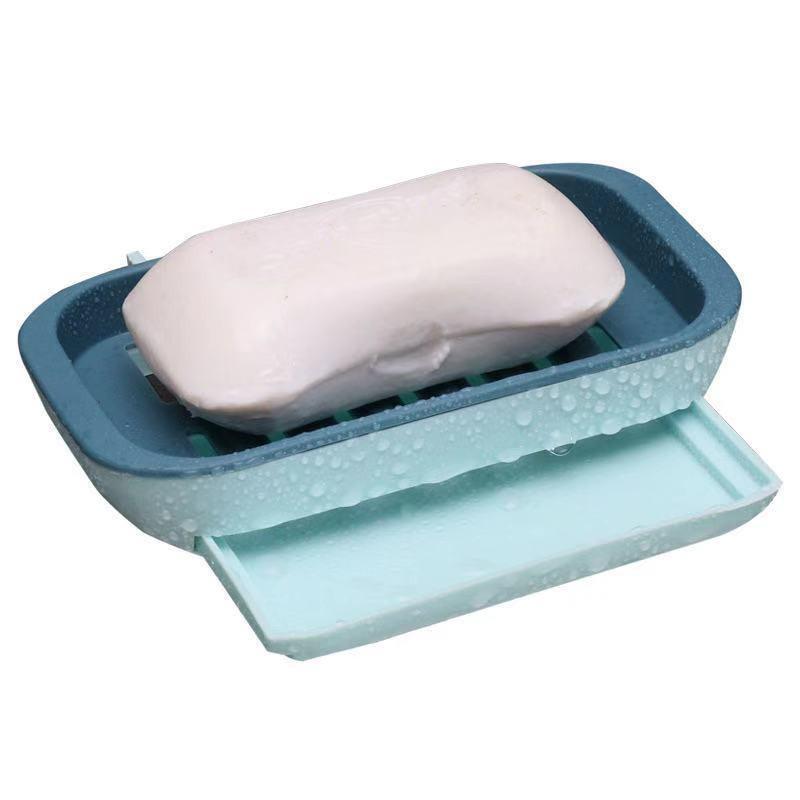 Kệ Dán Tường Để Xà Bông Tắm, Khay Để Xà Bông Nhựa ABS Thiết Kế Luôn Khô Ráo