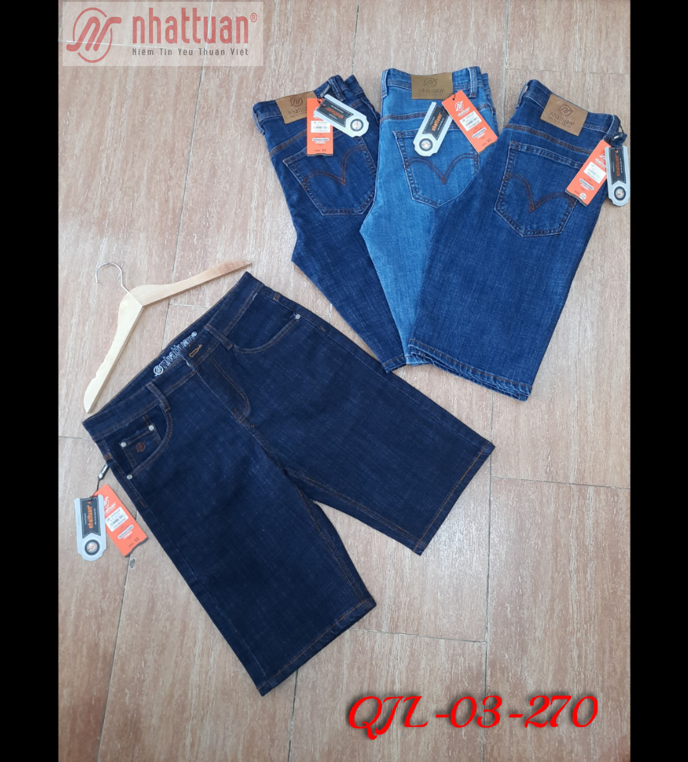 Quần short jean thời trang nam NATA của Nhật Tuấn