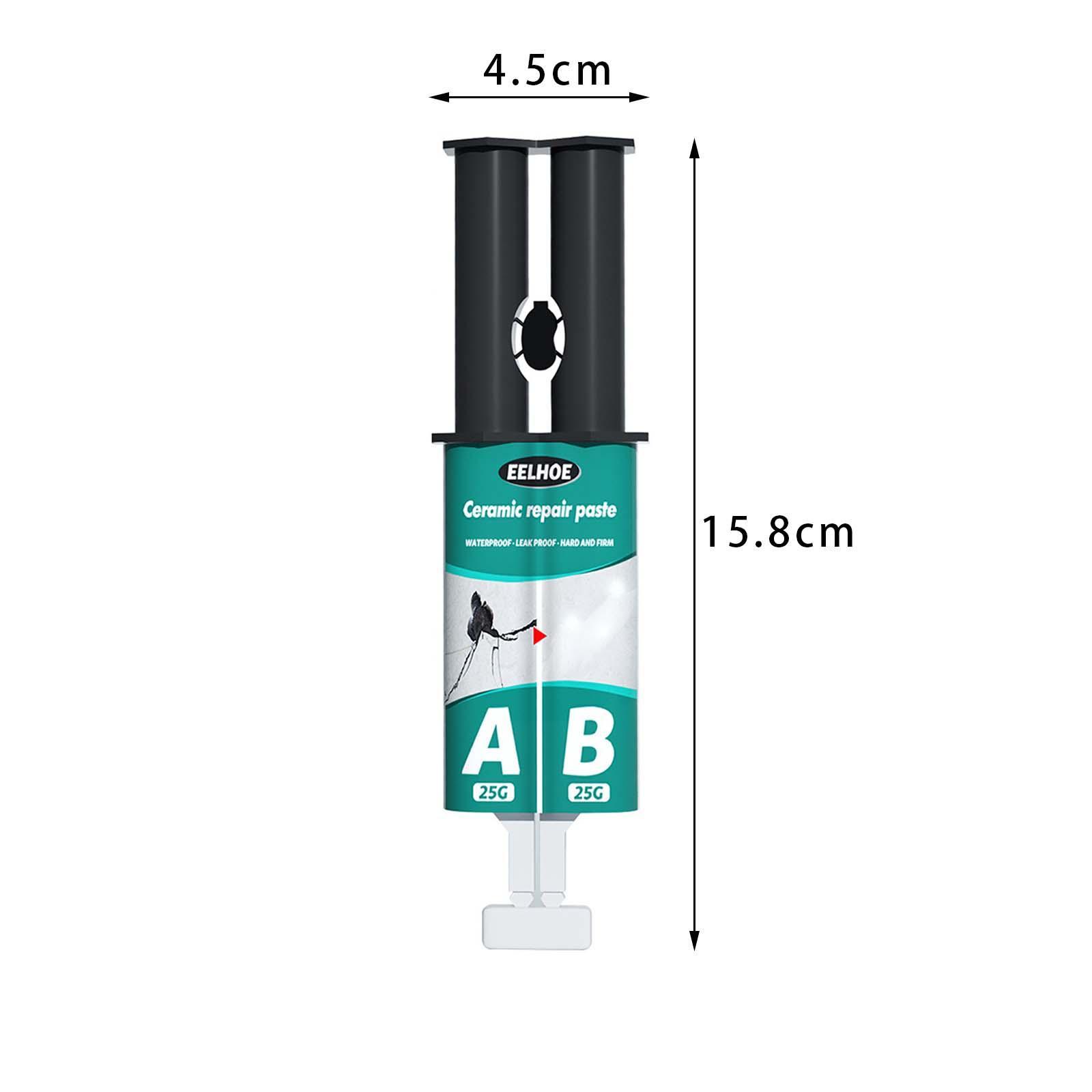 Tile Repair Agent Drywall Patch Repair Set Easy to Fill Quick Drying 50G Ab Glue Set Ceramic Crack Repairing Agent for Bathroom Crack Repair