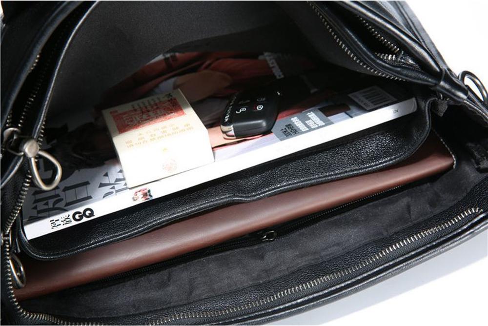 Men's PU Leather Business Bag Large Capacity handbag