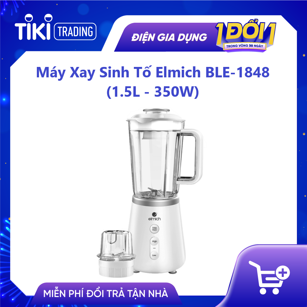 Máy Xay Sinh Tố Elmich BLE-1848  - Hàng Chính Hãng