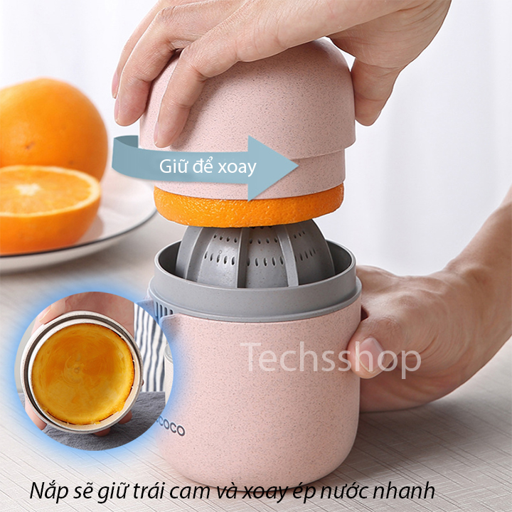 Dụng Cụ Ép Cam Đa Năng 2in1 Ecoco E1812 - Bộ Vắt Trái Cây Mini Tiện Lợi Trong Nhà Bếp