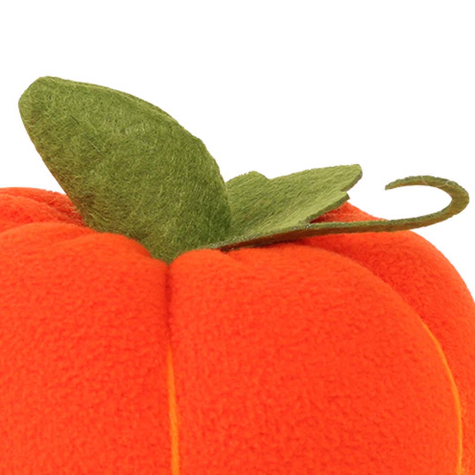 3Pcs Simulated Pumpkin Plush Toy Pumpkin Decoration Artwork Fake Pumpkin Tabletop Pumpkin Figurine Ornaments for Home Bedroom