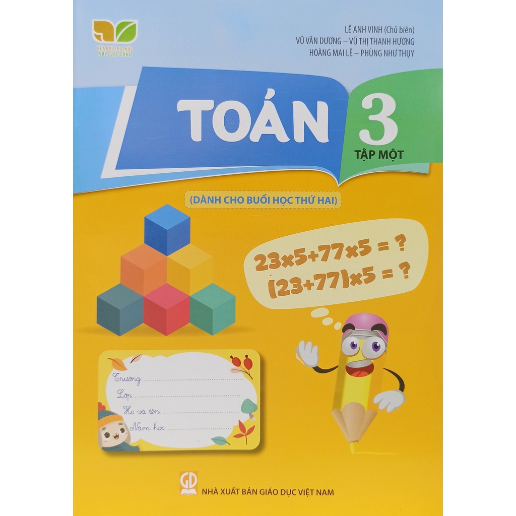 Sách - Combo Toán lớp 3 tập 1+2 (Dành cho buổi học thứ 2)