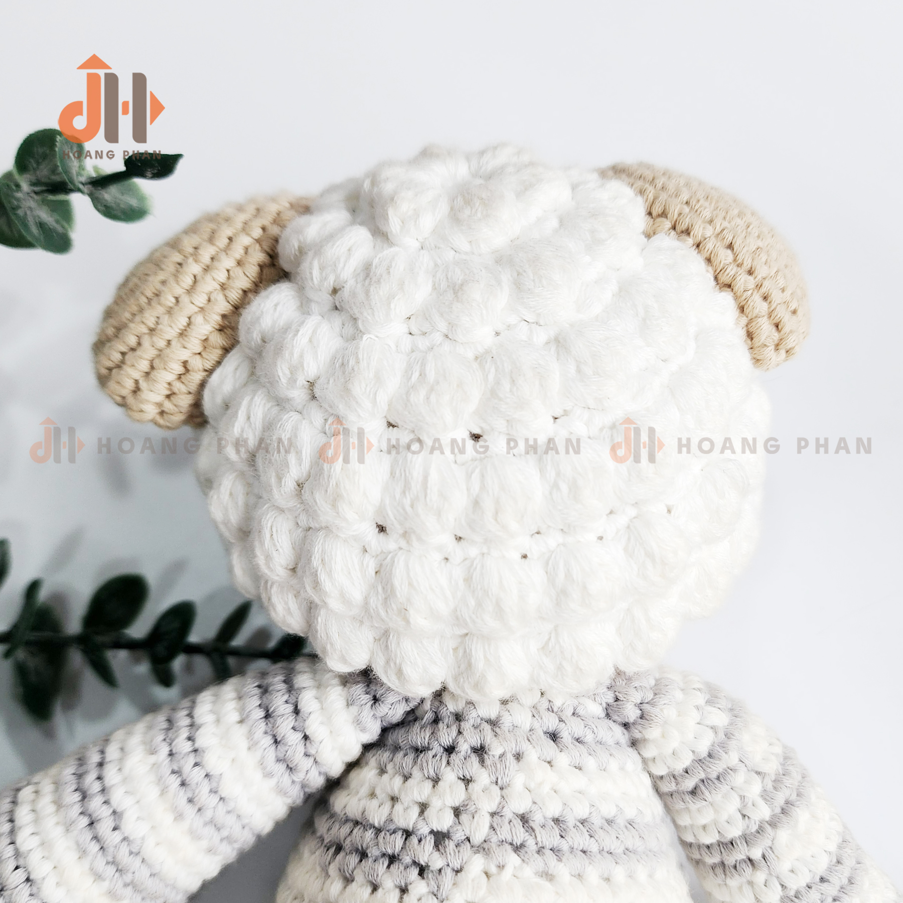 [Thú bông móc len] Gấu Gu Cun Pijama Hồng