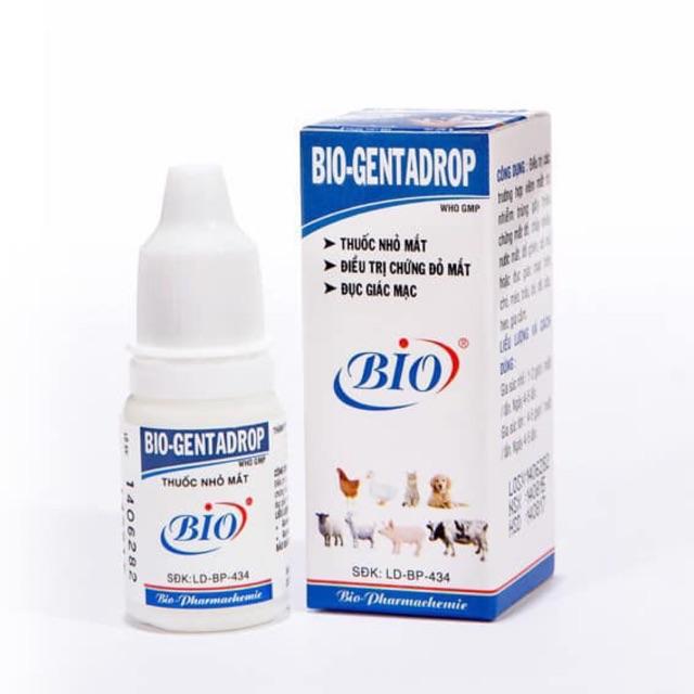 Dung dịch Nhỏ Mắt Cho Chó, Mèo - Bio Gentadrop 10ml