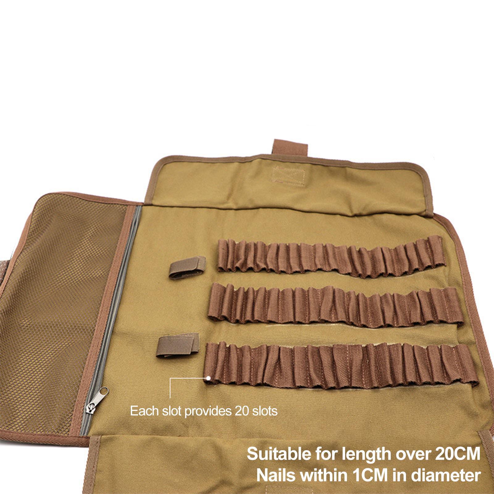 Tent Stake Bag Tent Pegs Pouch Holder Multifunctional Portable Tent Nail Hammer Bag