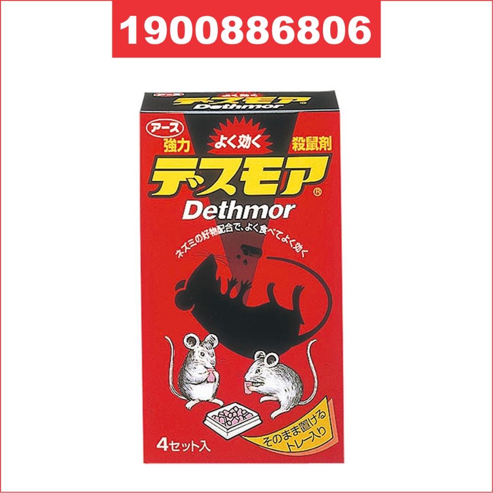 Thuốc diệt chuột Dethmor dạng viên hộp 4 vỉ - hiệu quả nhanh chóng -  Nội địa Nhật Bản - Konni39SonHoa - 1900886806