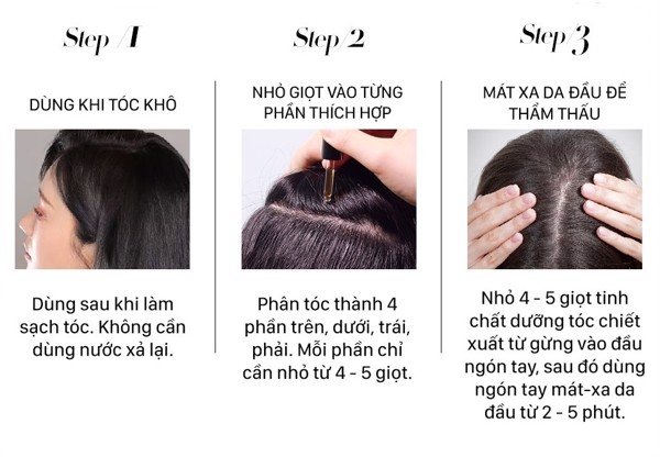 huyết thanh kích mọc và làm dày tóc weilaiya ginger hair root nourishing essence ( 1 lọ lẻ 5ml, không hộp) 6