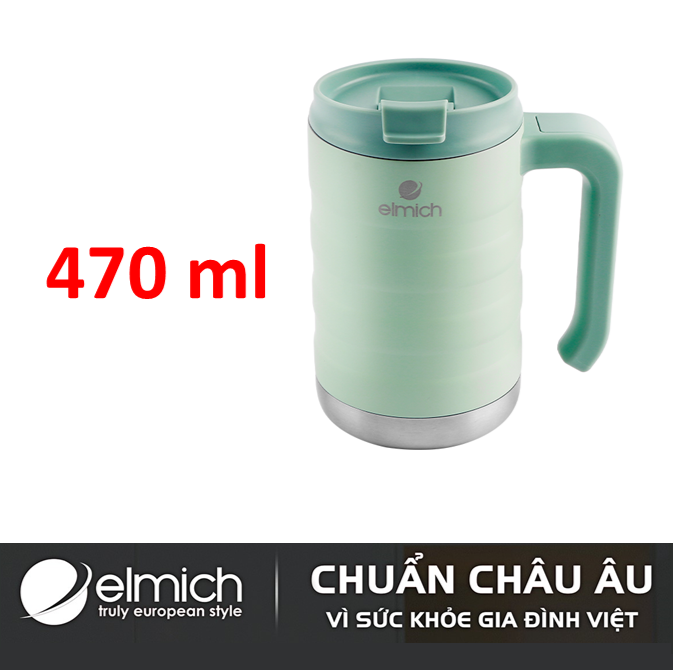Ly giữ nhiệt Inox 304 Elmich EL8008 470ml - hàng Elmich Việt Nam