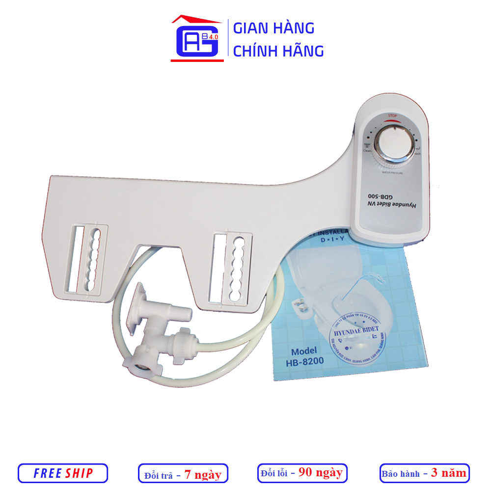 Thiết bị vệ sinh Hyundae Bidet GDB-500 Một Vòi Rửa Vệ Sinh Thông Minh Không Dùng Điện tự do điều chỉnh lực nước