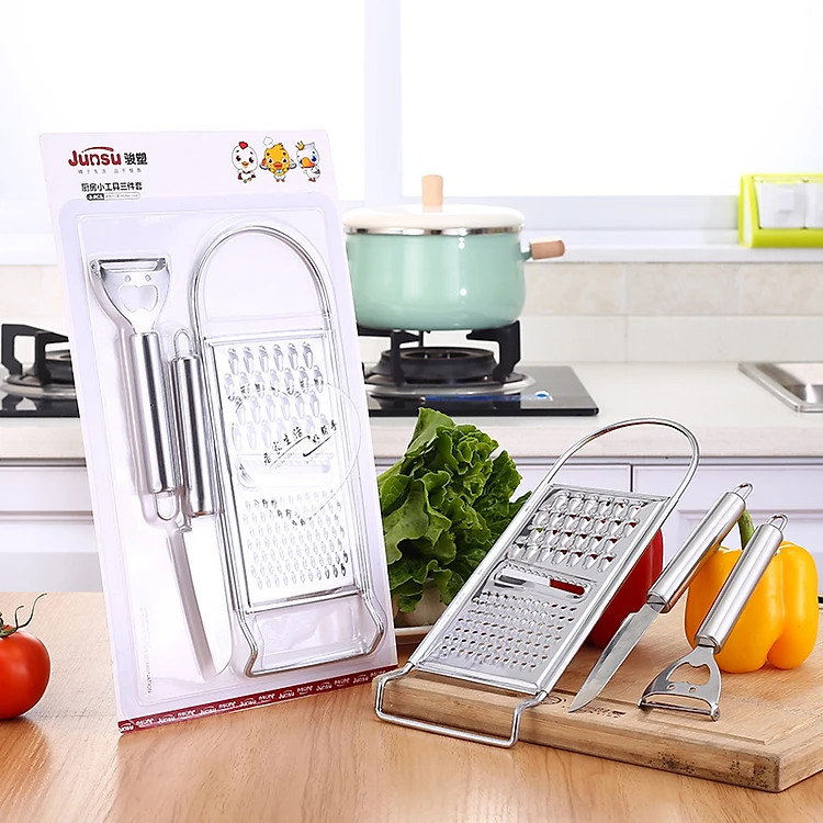 Bộ 3 Dụng Cụ Nhà Bếp Cắt , Gọt , Bào Củ Quả - Hàng chính hãng