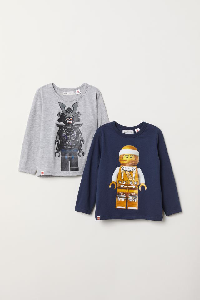 Áo thun cotton dài tay cho bé trai 2-10 tuổi
