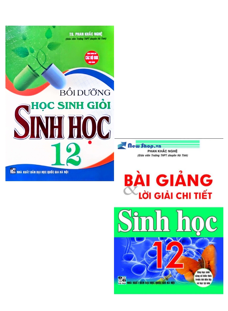Combo Bài Giảng Và Lời Giải Chi Tiết Sinh Học 12 + Bồi Dưỡng Học Sinh Giỏi Sinh Học 12 (Bộ 2 Cuốn) (HA)