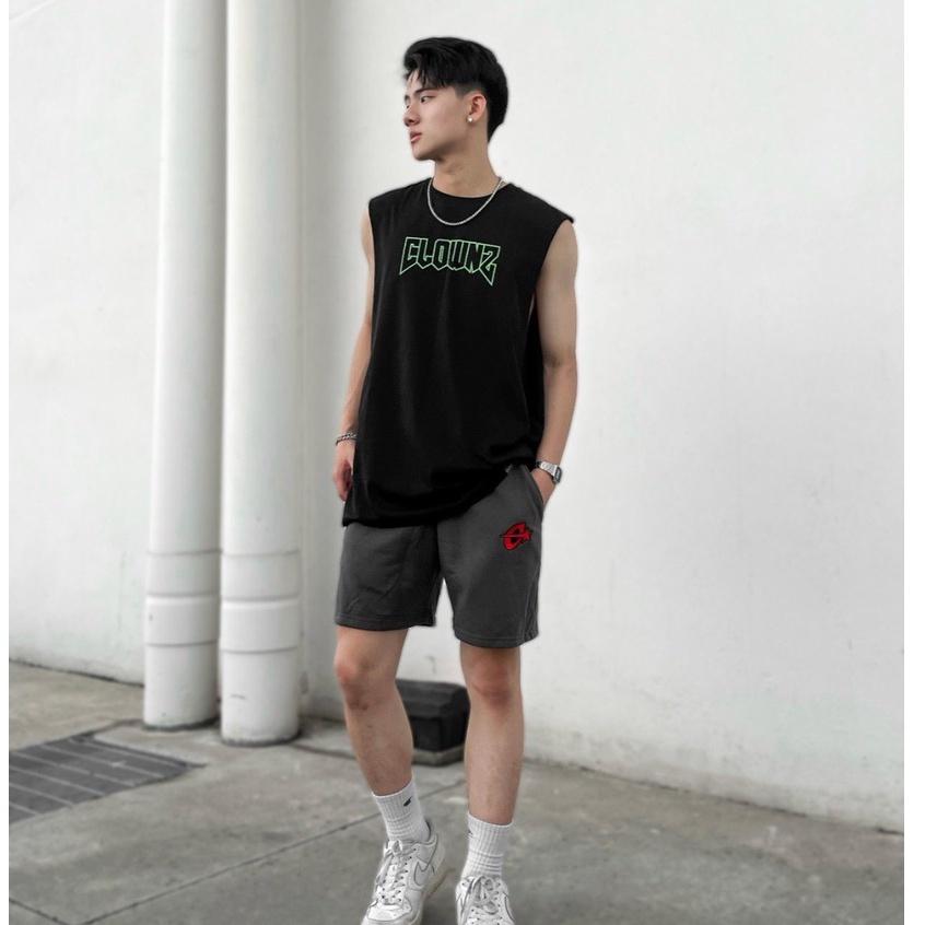 Quần đùi short trơn C-star nỉ da cá nam nữ thể thao