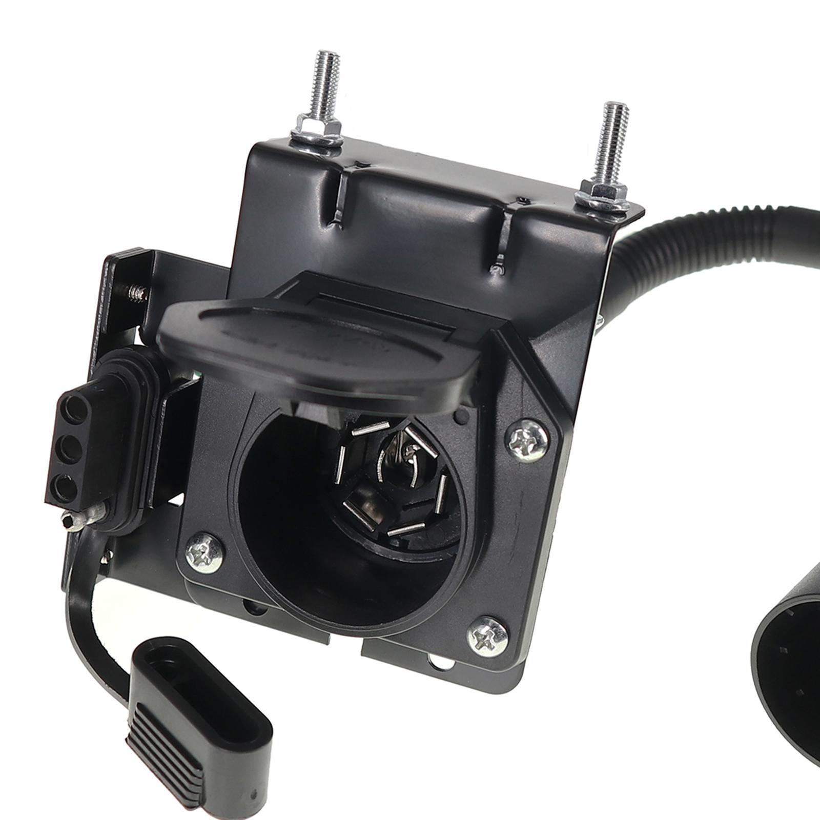 Trailer Wiring Adapter 4 Pin Sockets and 7 Pin Plug Weatherproof Hardware