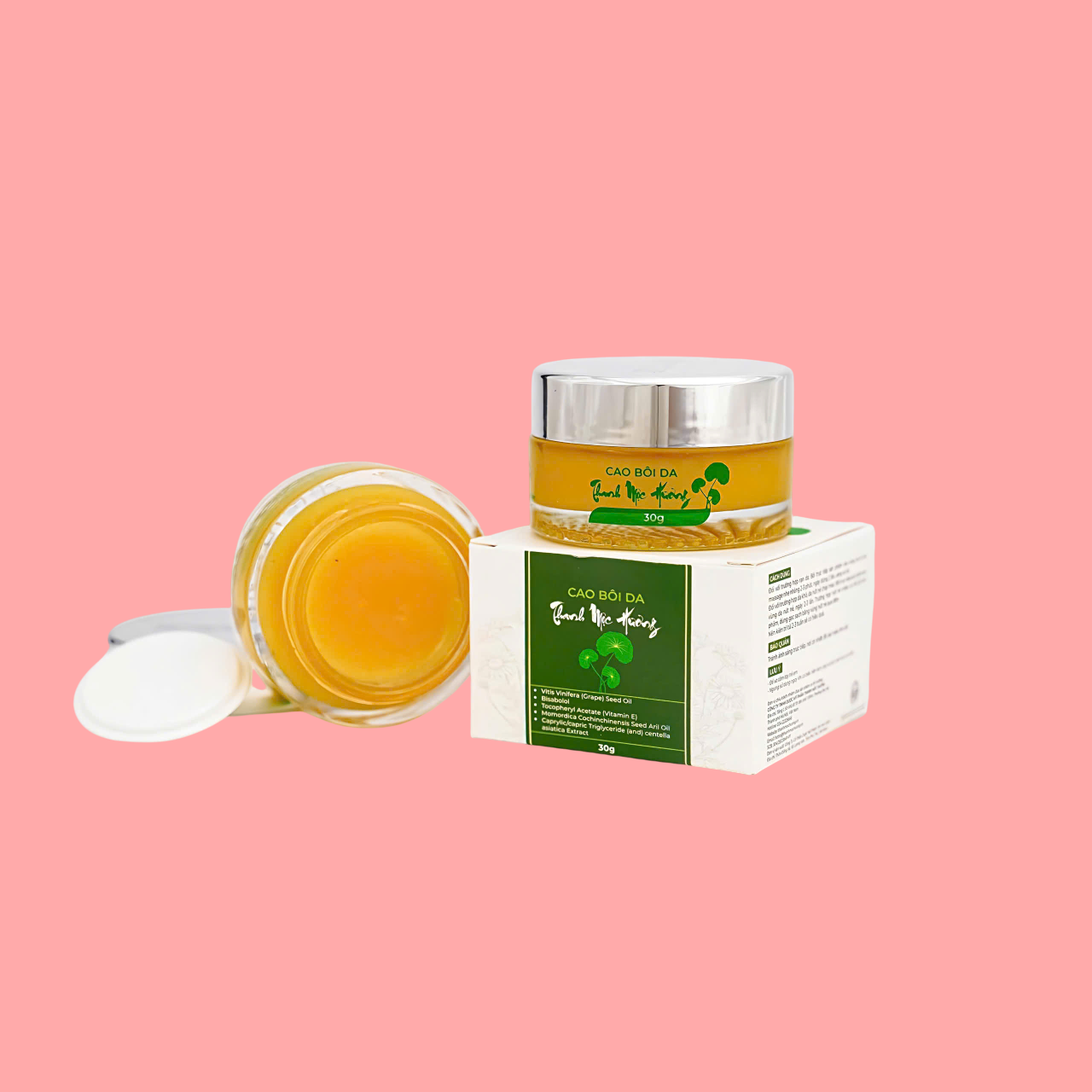 Combo kem bôi da thuần mộc &amp; cao lá trị rạn nứt nẻ da Thanh Mộc Hương 30g