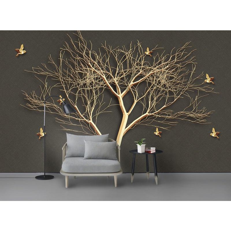 Tranh dán tường cây khô 3D