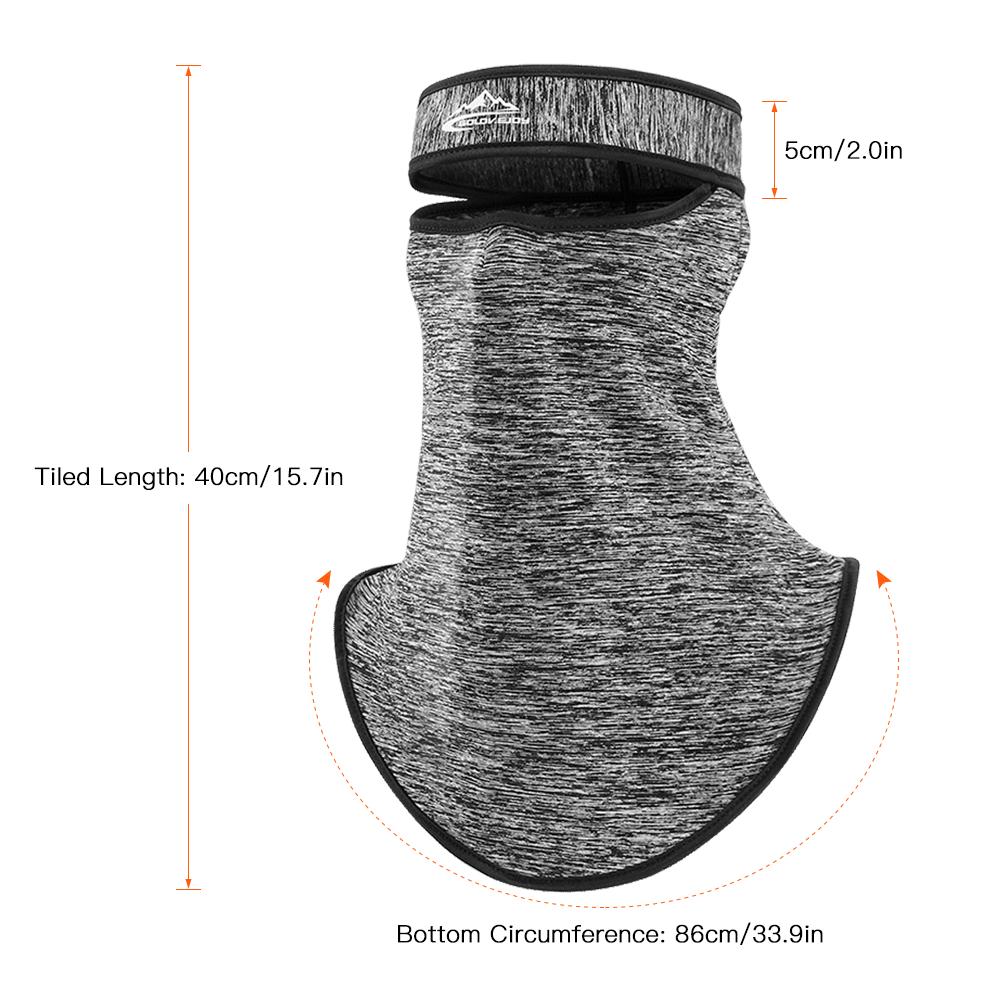 Mặt Nạ Lông Cừu Giữ Ấm Có Đai Quấn Đầu Unisex