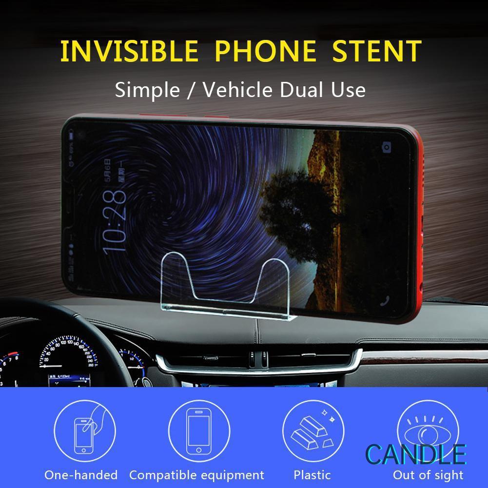 Giá Đỡ Điện Thoại Mini Trong Suốt Cho Xe Hơi