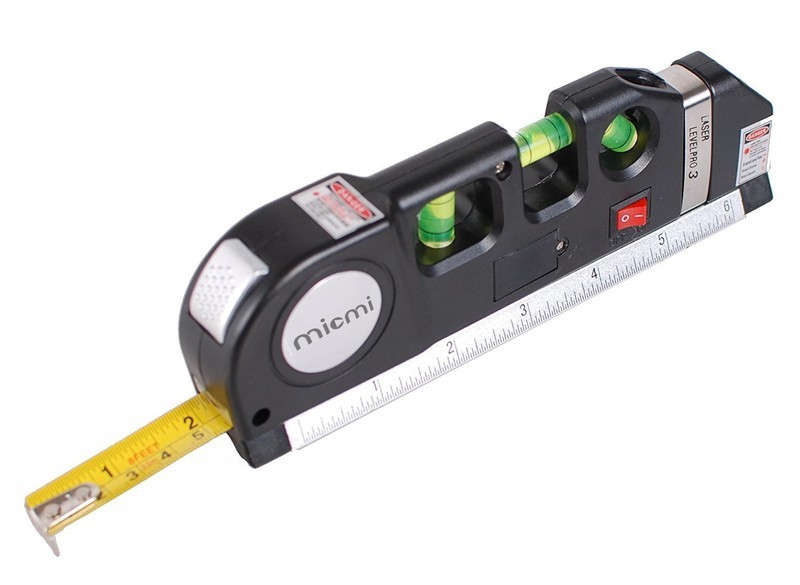 Thước Thủy Laser - Thước Đo Khoảng Cách Bằng Laser, Thước Đo Laser Cầm Tay Giá Rẻ - Thước Ni vô Laser 3 Chức Năng + Tặng kèm thước dây 1.5m