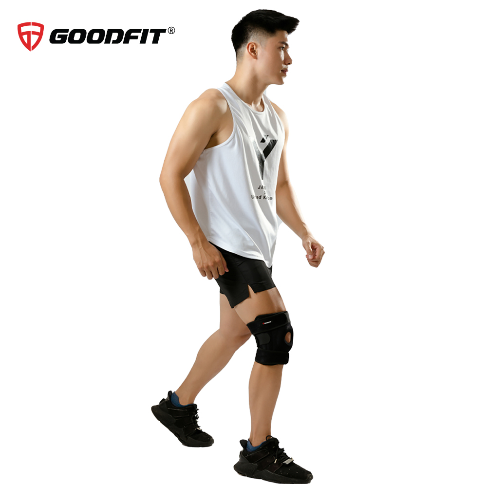 Bó gối quấn bảo vệ đầu gối GoodFit GF522K băng đầu gối thoáng khí để chơi thể thao, vận động