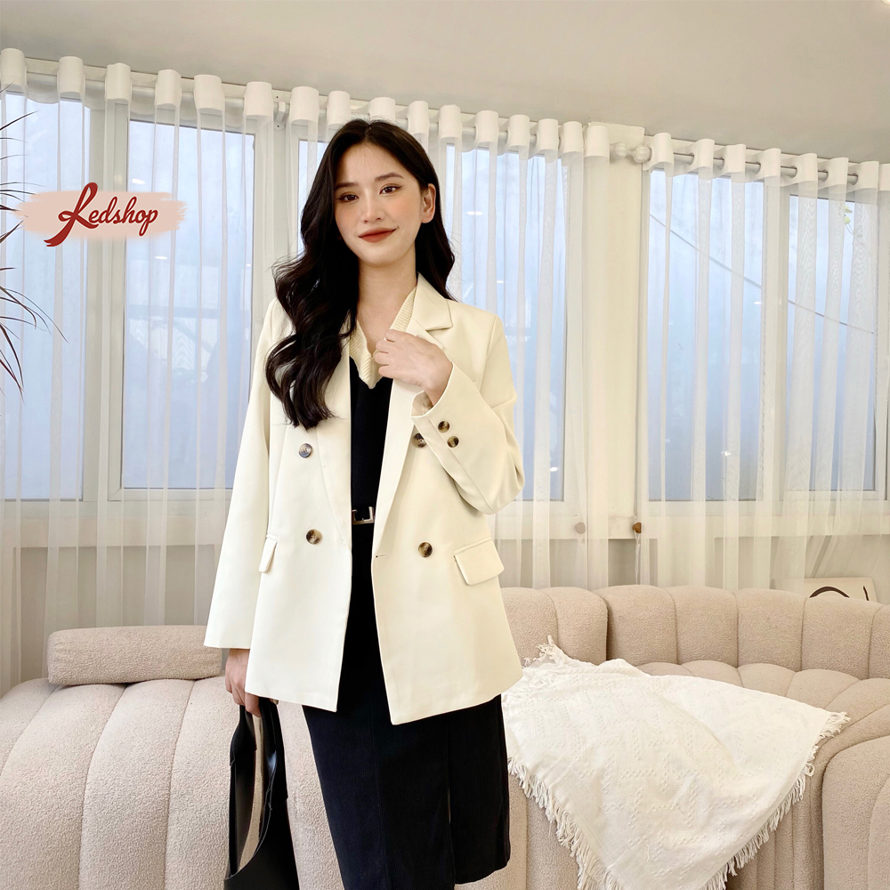 Áo blazer nữ áo vest dài tay khoác ngoài phong cách Hàn Quốc Red Shop 29975
